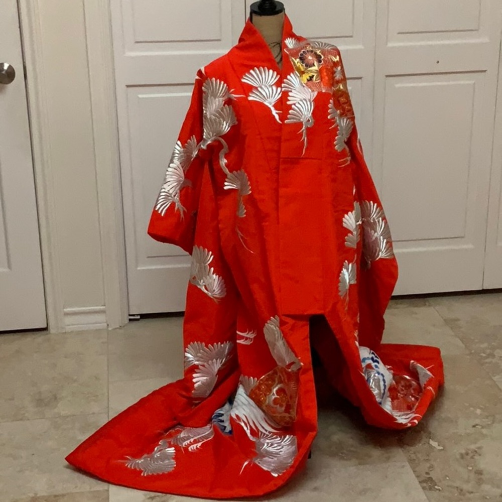 Vintage Japanese wedding kimono